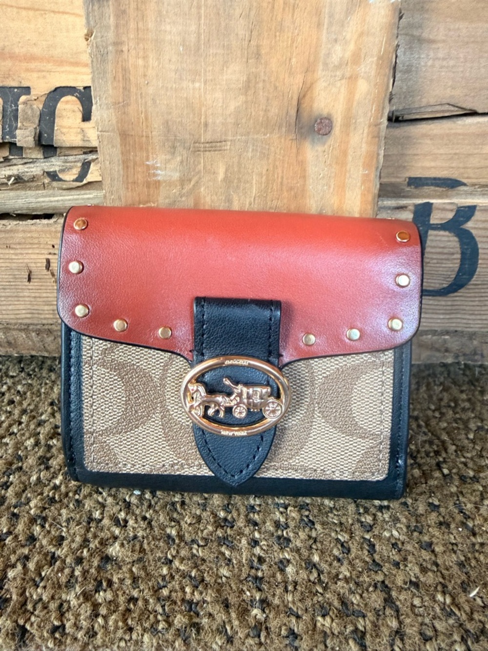 Georgie Small Colorblock Wallet - Picture 1 of 7